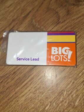Big Lots Name Badge
